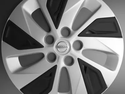 Nissan Altima 2021 hubcaps 3d model 3d model Low-poly 3D model