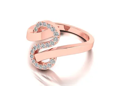 Diamond Jewelry Ring 3D print model