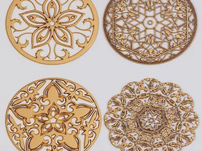  set of patterns 83 pieces 3D model