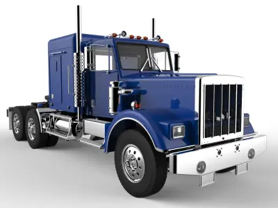 RED TRUCK HAULER 3D model