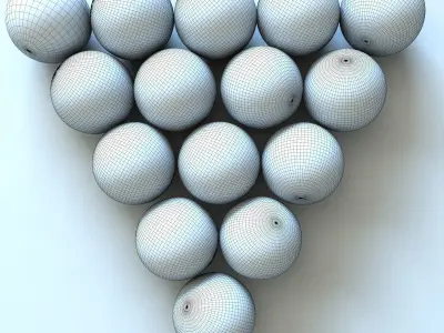 Pool balls 3D model