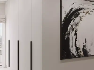 Luxury Kitchen  Living Room Fully Detailed Scene 3D model