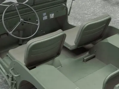 Jeep Wrangler Willy 1942 3D model