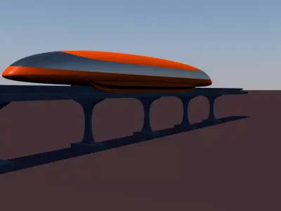 Monorail Train 3D model