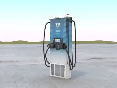 Tritium RTM DC Charger 75kW 3D model