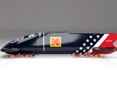 2025 Bobsled Sled 3D model