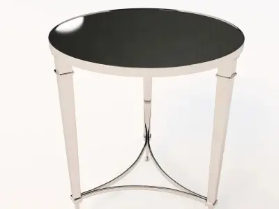 Global Views French Nickel End Table 3D model