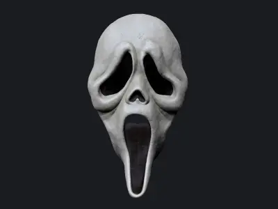 Scream Mask high model PBR materail 3D model