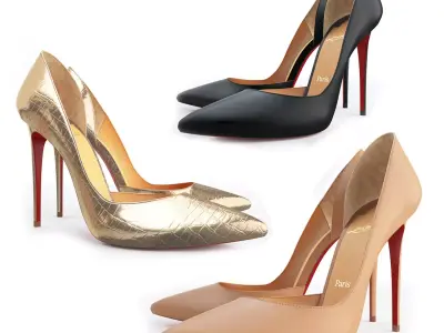 Christian Louboutin Iriza 100mm High Heels 3D model