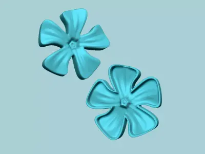 Periwinkle Flower - Molding Artificial EVA Craft 3D print model