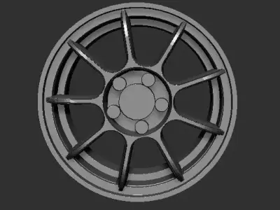 OZ Challenge Wheels 3D Print Ready Rims 3D print model