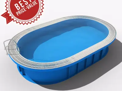 Oval preliv 3D model