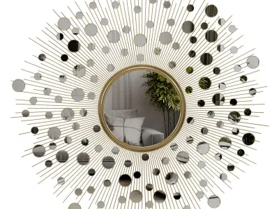 Kiara Rain Drops Mirror by safavieh 3D model