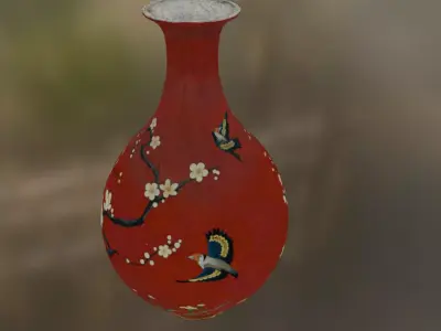 vase decor 2 Low-poly 3D model