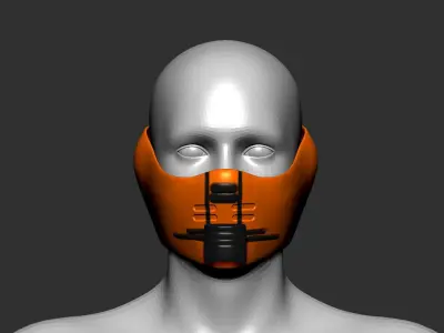 helmet high poly sculpt 3d printable ver 7 3D model 3D model 10