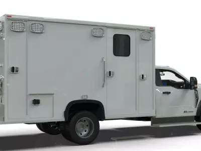 2024 F-600 Ambulance Truck 3D model