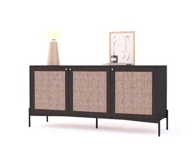 Sideboard Vienna with Deco 3D model