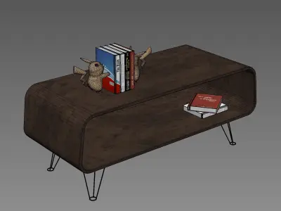Astro mid century Coffee table 3D model