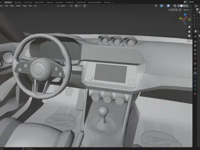 Nissan 400Z blender file 3D model