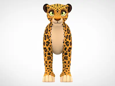 Leopard 3D model 5