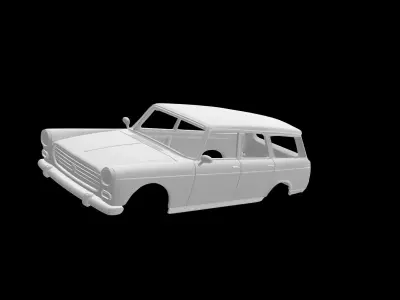 Peugeot 404 break 3D print model