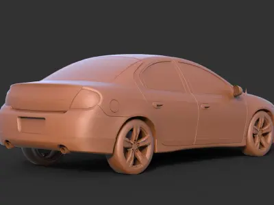 Dodge Neon SRT-4 2003 3D print model