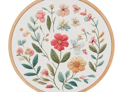 Embroidery Decoration item 10 Low-poly 3D model