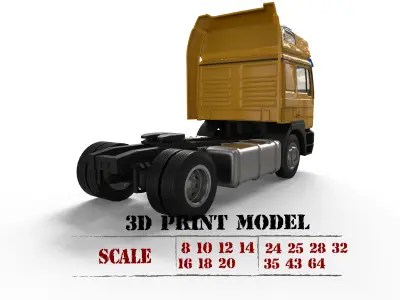 German industrial Truck F2000 Evolution Cab over engine  3D print model