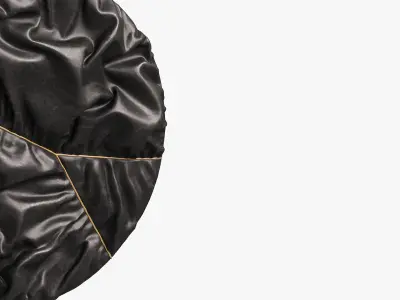 Round folded panel with a metal seam 3D model