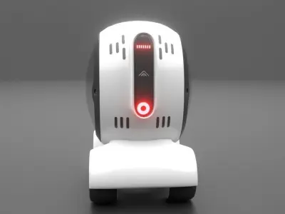 Sci-Fi Futuristic Electric vehicle car 3D model