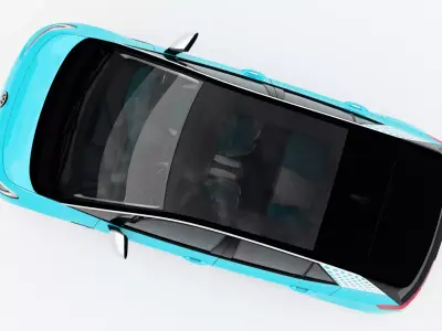 Volkswagen ID3 2021 Low-poly 3D model