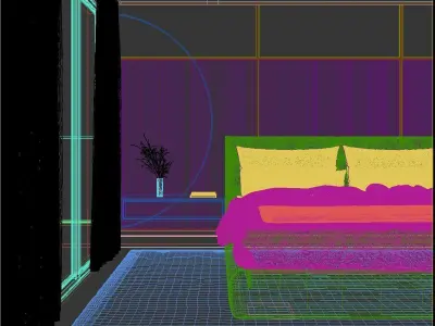 Luxury Master Bedroom 3D model 3D model