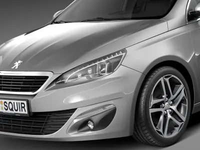 Peugeot 308 SW 2014 3D model