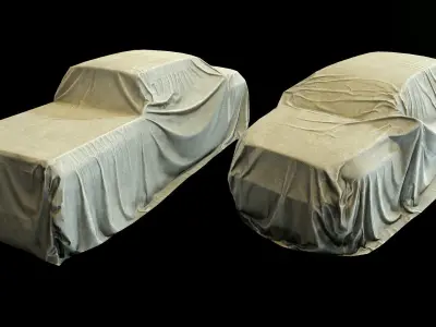 Car Cover f Low-poly 3D model