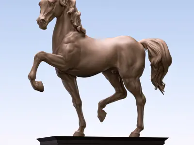 Arabian horse 3D print model 3D print model