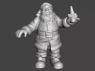 SANTA CLAUS COCA COLA CHRISTMAS VINTAGE FIGURE STATUE ORNAMENT 3D print model