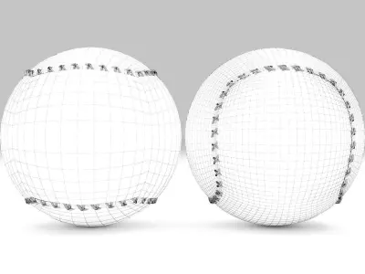 Baseball 3D model
