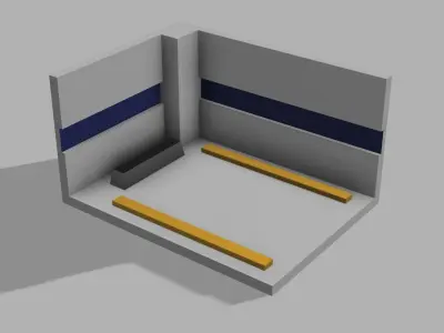 3D PRINTABLE 1to64 HOTWHEELS GARAGE 3D print model