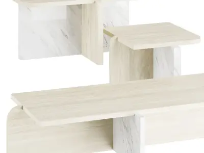 Offset - Side Coffee Table 3D model