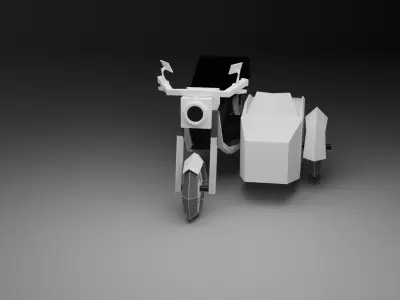 Bike with Sidecar 3D model