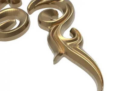  decorative pattern ready for 3D printing 3D model 412