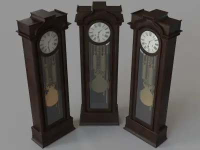 Grandfather Clock 3D model