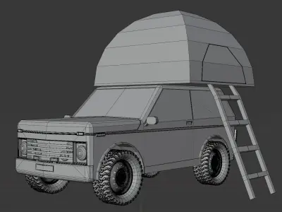 Lada Niva Car Model Low-poly 3D model