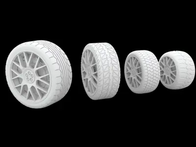 car tire models 3D model
