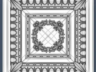 Decorative Ceiling Tile 3D model order
