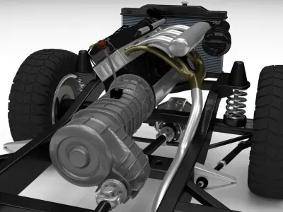 Full Land Rover Defender 110 Pick Up 3D model