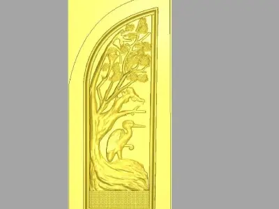 Luxury Classic door tree design 12 3D model