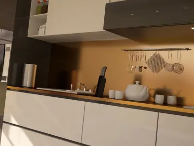 Luxury Modern Kitchen 3D model