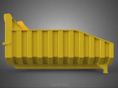 BED DUMP BODY BOX CONTAINER BIN CARGO TRUCK VEHICLE PICK UP CAR 3D model