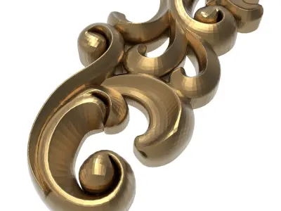 decorative pattern ready for 3D printing 3D model 9
